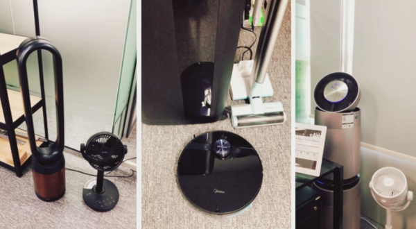 사무실 내 공기청정기, 서큘레이터, 가습기를 배치 (사진=완벽한 우리들 공식 블로그)