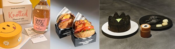 노티드 도넛, 다운타우너, 누데이크 (사진 출처: 각 인스타그램 제공)