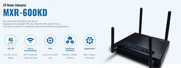LTE 쪽 주력 상품, MXR-600KD