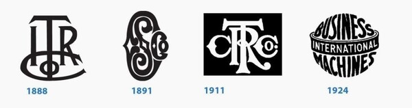 CTR 회사 IMB의 초기 로고 사진(사진 = Logaster)