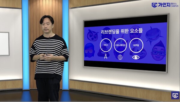 리브랜딩에 필요한 요소는 서비스, 커뮤니케이션, 비주얼이다.