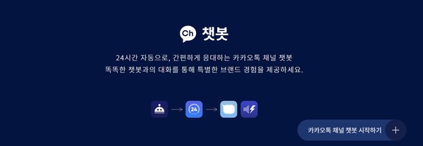 자영업자, 소상공인 등 비즈니스 활용 경험 및 기회 제공, 카카오톡 채널 통해 서비스 이용 가능
