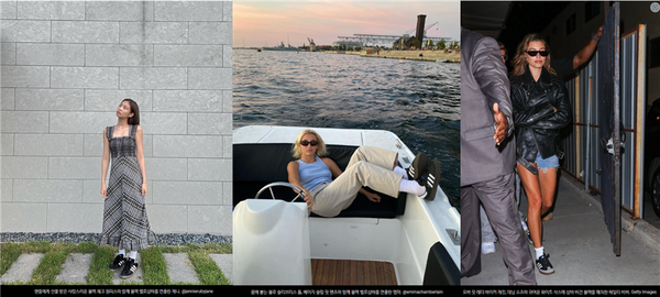 패션 잡지 'VOGUE'가 '다시만난 아디다스 삼바의 세계' 라는 제목으로 '삼바'를 신은 셀럽을 소개했다. (사진: VOGUE)