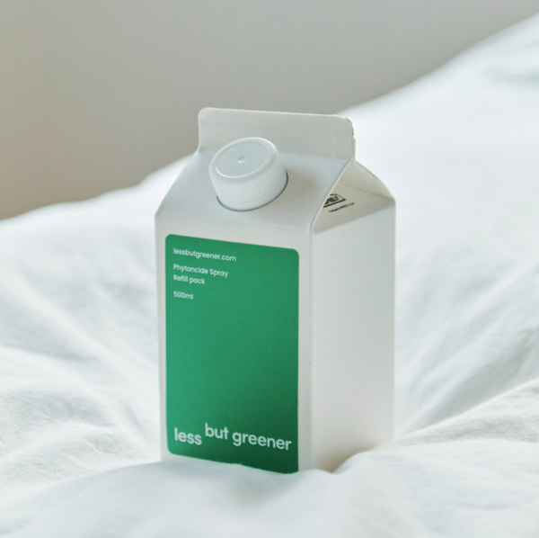 레스벗그리너 상품에서 볼 수 있는 리필리 종이팩. (사진출처: 레스벗그리너 공식 홈페이지)