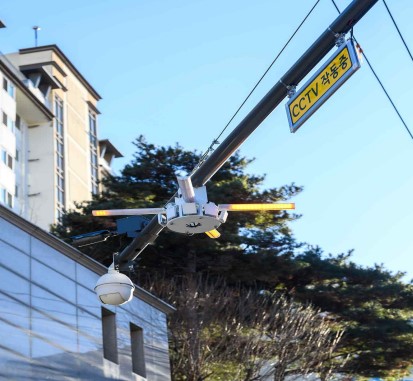 기존 CCTV 기둥 활용한 설치로 예산절감 효과, 골목길 통행현황 등 빅데이터 수집 가능