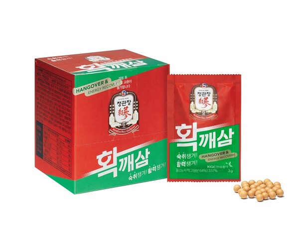 정관장 GS25와 손잡고 ‘확깨삼’ 출시… 3000억 숙취해소제 시장 출사표