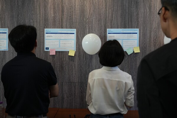 갤러리워크 방식을 통한 OKR 돌아보기 카드 피드백