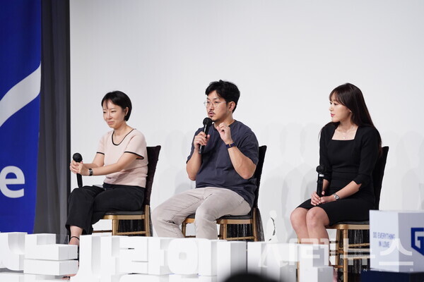 ‘2024 제 11회 가인지 컨퍼런스‘ 현장에서 사례 나눔 중인 배달의 민족 성호용 팀장