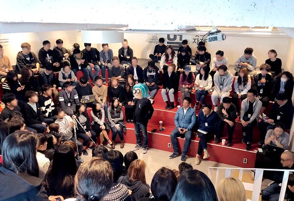 우아한형제들에서 진행하는 '우수타' 현장. 사진 출처: 우아한형제들 홈페이지