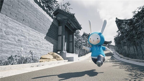 루나홉 게임 월드 중 인사동 한 장면