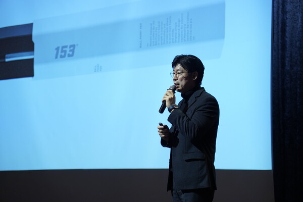 가인지성장클럽에서 강연을 진행하고 있는 모나미 신동호 팀장 [사진: 박진 기자]