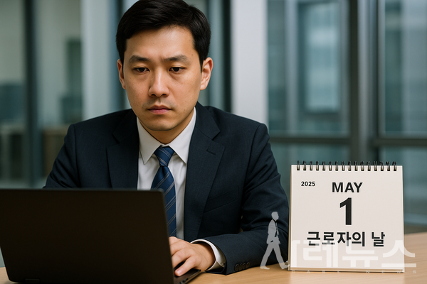 Chat GPT가 생성한 근로자의 날 근무하는 직장인 이미지