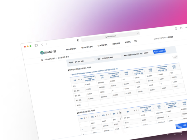 LCA툴[하이지노 제공]
